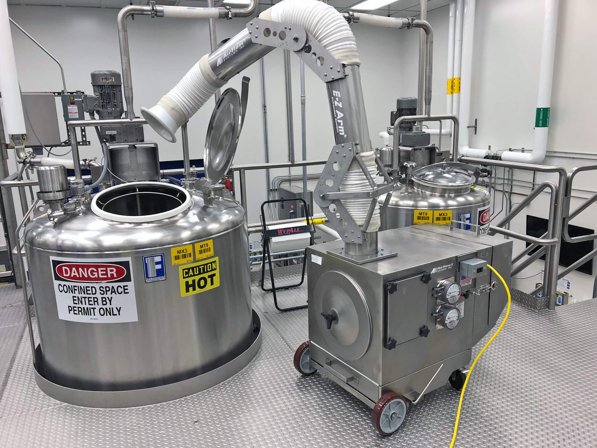 dust collection for food and beverage manufacturing
