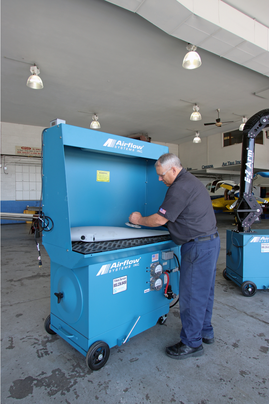 portable downdraft table